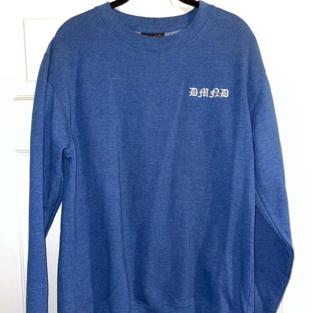 Diamond crew sweatshirt with skeleton hand design